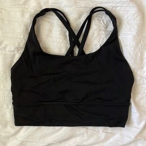 Black lululemon sports bra